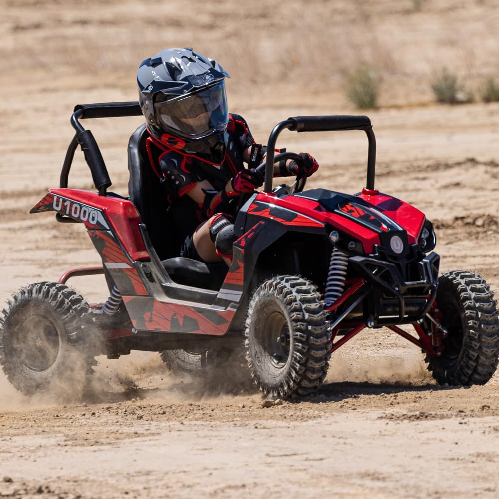Kids 98cc Petrol Go Kart Buggy 4 Stroke Off Road Tyres OneKart PX3S Ride on