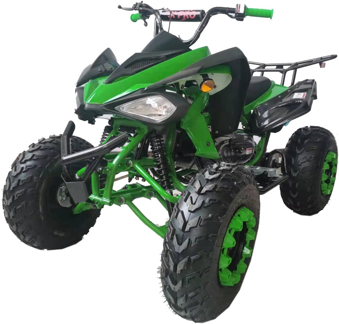 X-PRO Panther 200 Sports ATV with LED Headlights Automatic Transmission with Reverse, Big 23"/22" Tires! (Orange, Factory Package)