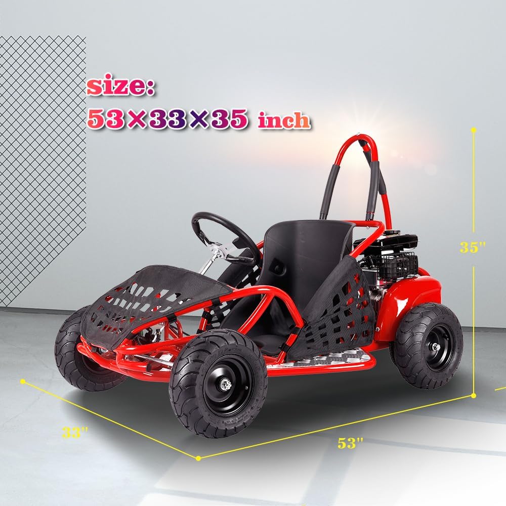 Kids 98cc Petrol Go Kart Buggy 4 Stroke Off Road Tyres OneKart PX3S Ride on