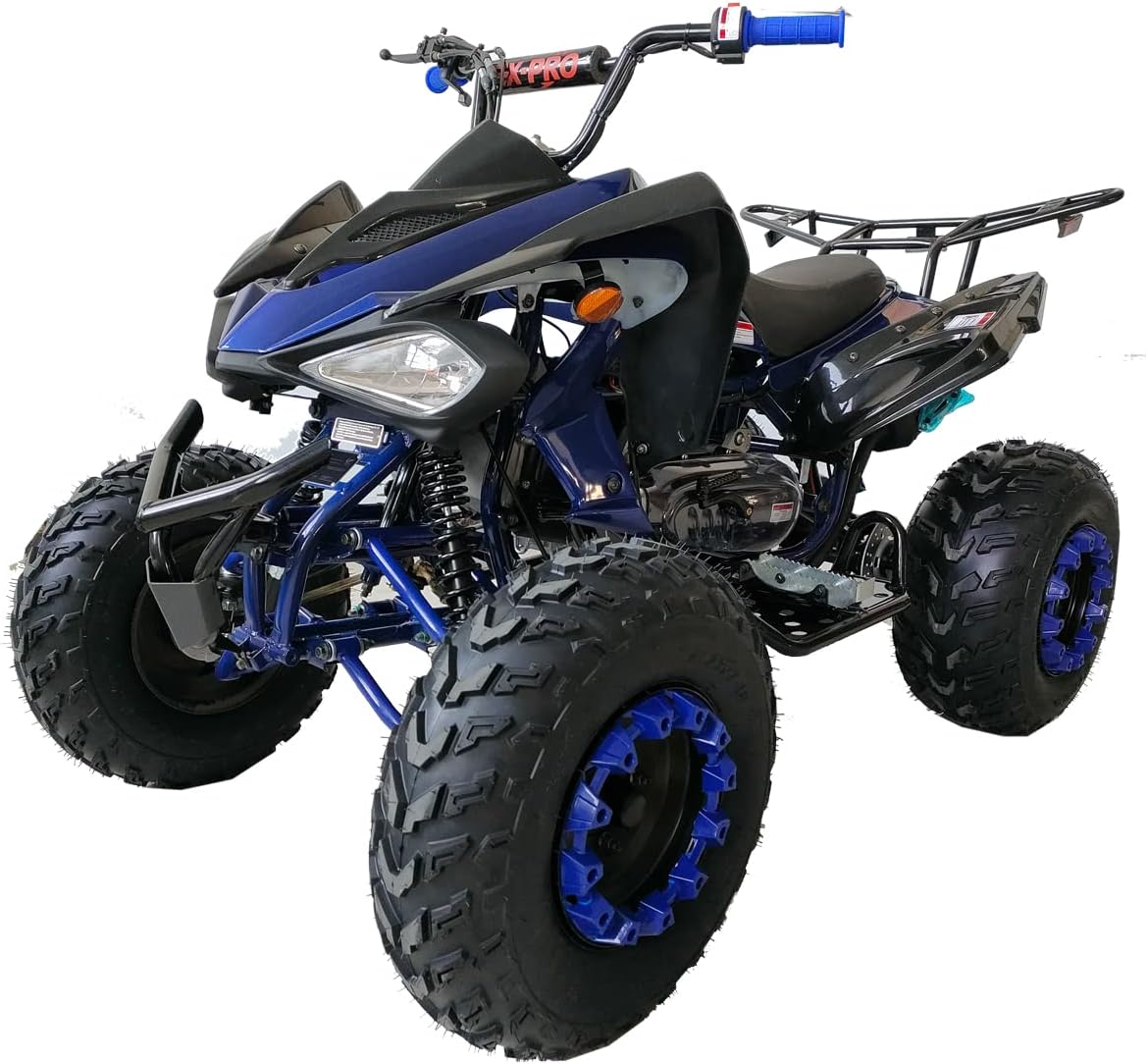 X-PRO Panther 200 Sports ATV with LED Headlights Automatic Transmission with Reverse, Big 23"/22" Tires! (Orange, Factory Package)